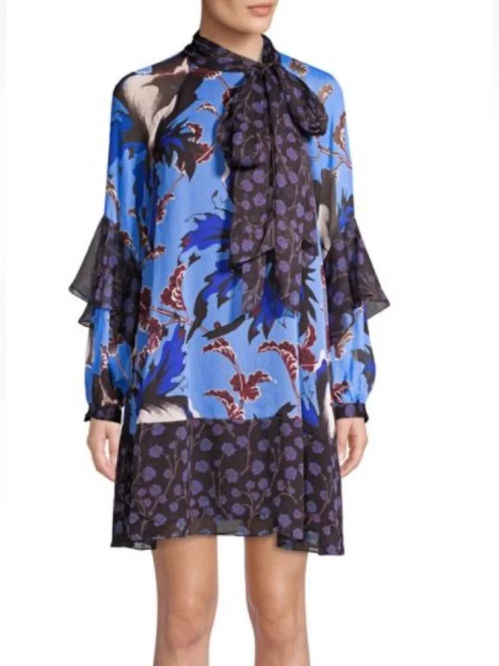 dvf silk shift dress Diane Von Furstenberg Dresses | Nwt Diane Von Furstenberg Dvf Freya Silk Shirt Dress 2 Xs Drawstring Tie Waist | Color: Pink/Red | Size: 2